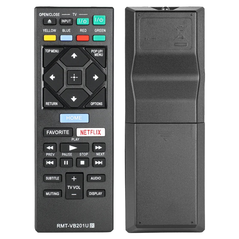 RMT-VB201U pour télécommande Sony compatible avec lecteur de disque Blu-ray Sony UBP-X700 BD-BX370 BDP-S1700 BDP-S3700 BDP-S6700 RMT-VB201U pour télécommande Sony compatible avec lecteur de disque Blu-ray Sony UBP-X700 BD-BX370 BDP-S1700 BDP-S3700 BDP-S6700
