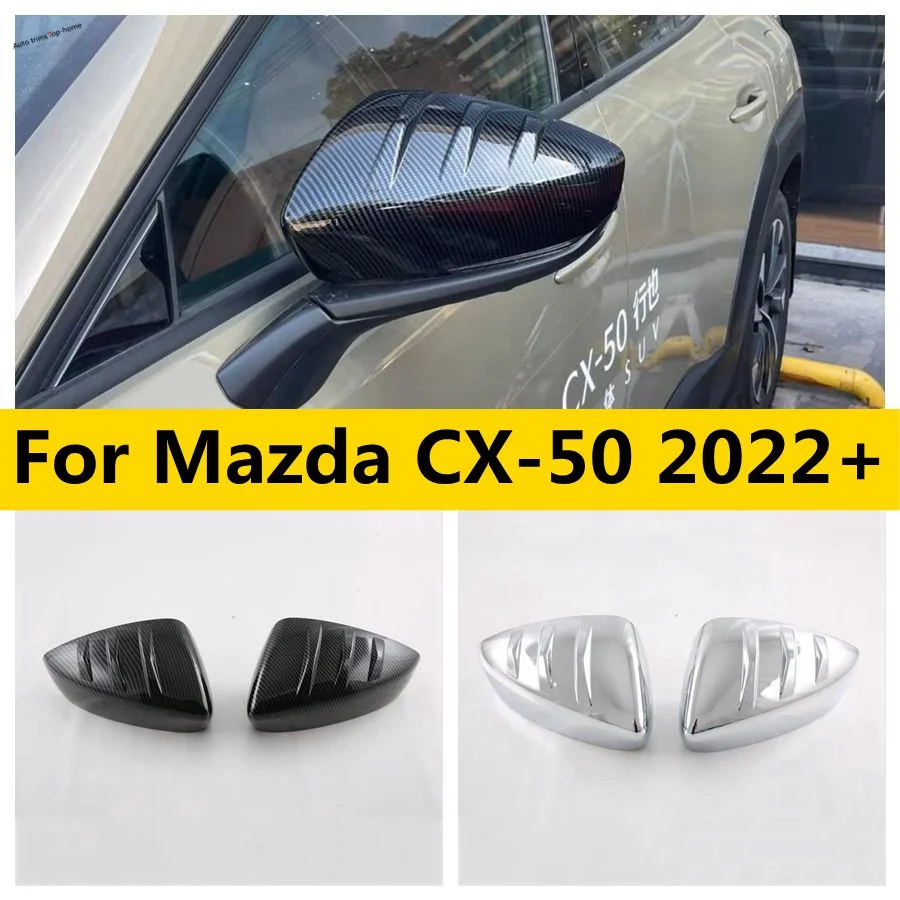 

Chromium Outer Side Door Rearview Mirror Protector Decor Frame Cover Trims Fit For Mazda CX-50 2022 - 2024 Exterior Accessories