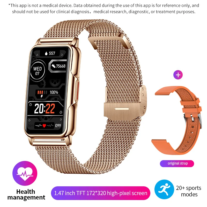 mesh belt rose gold