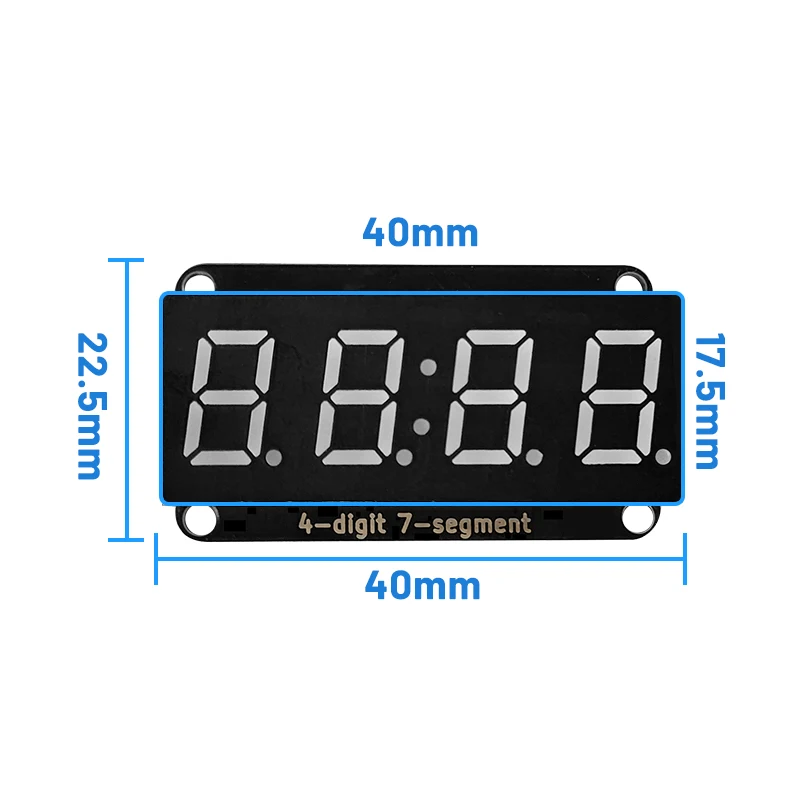 Four digit seven segment digital tube module TM1650/TM1637/VK16K33 with clock decimal I2C arduino and microbit