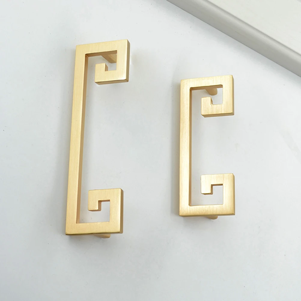 

2pcs Cabinet Handles Retro Drawer Handles Durable Replacement For Wardrobe Jewelry Box Home Supplies Simple Door