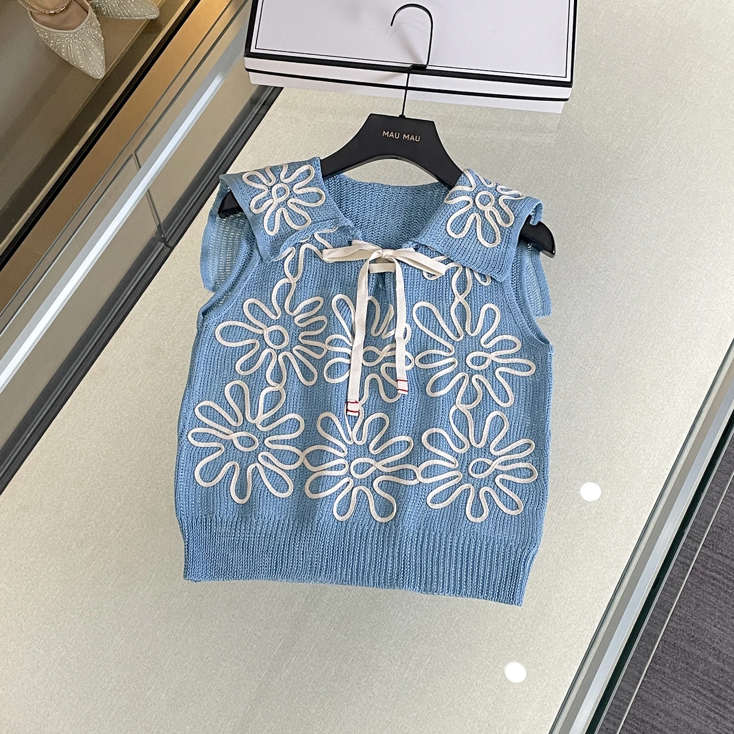 

Высококачественный женский летний новый винтажный жилет с цветочной вышивкой, майка на бретелях Ci Walk Knot ort Plant Floral K...