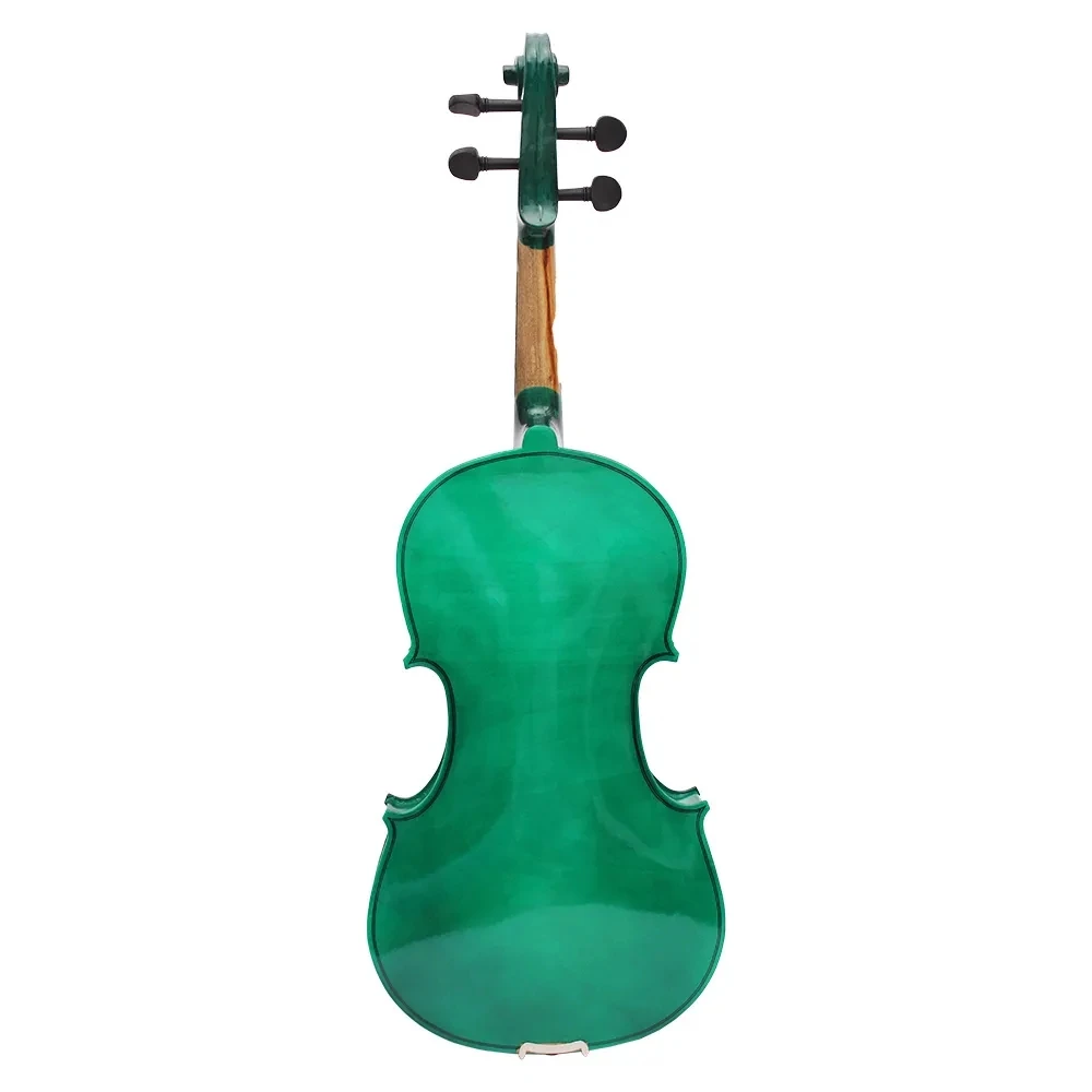 Astonvilla 4/4 Viola Professional Dark Green Acoustic Viola Spruce Panel Solid Wood with Case/Bow/Shoulder Rest/Strings/Tuner