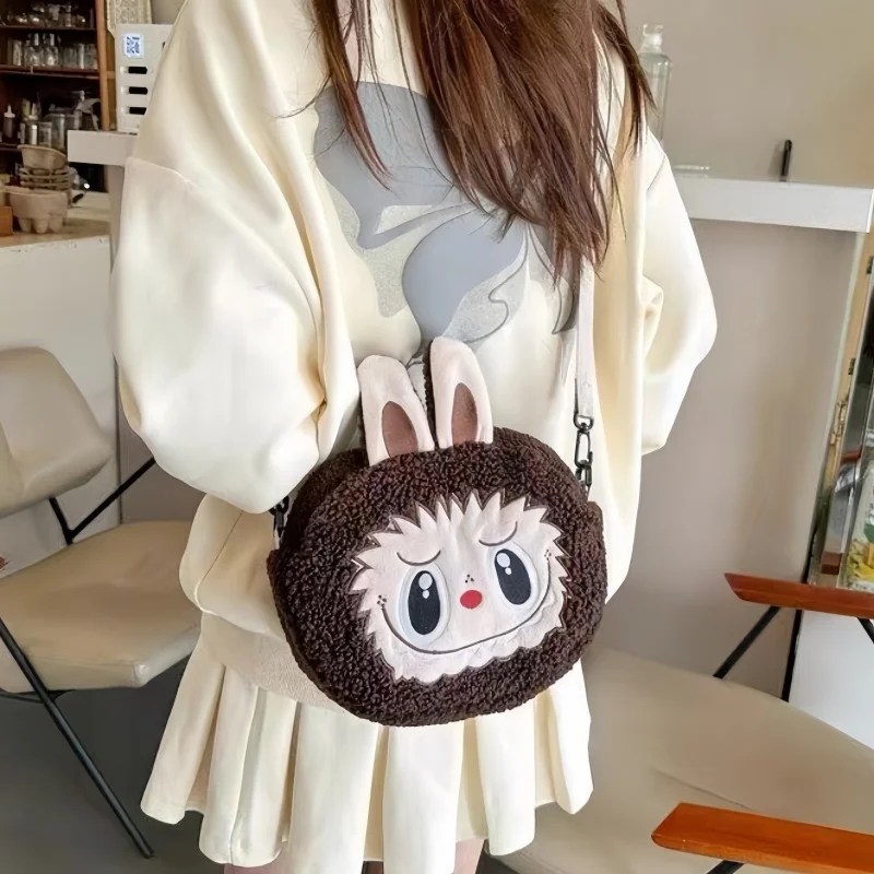 New Labubu City Park Limited Crossbody Bag Plush Wallet Mobile Bag Ladies Card Love Cartoon Bag Shoulder Bag Handbag Gift