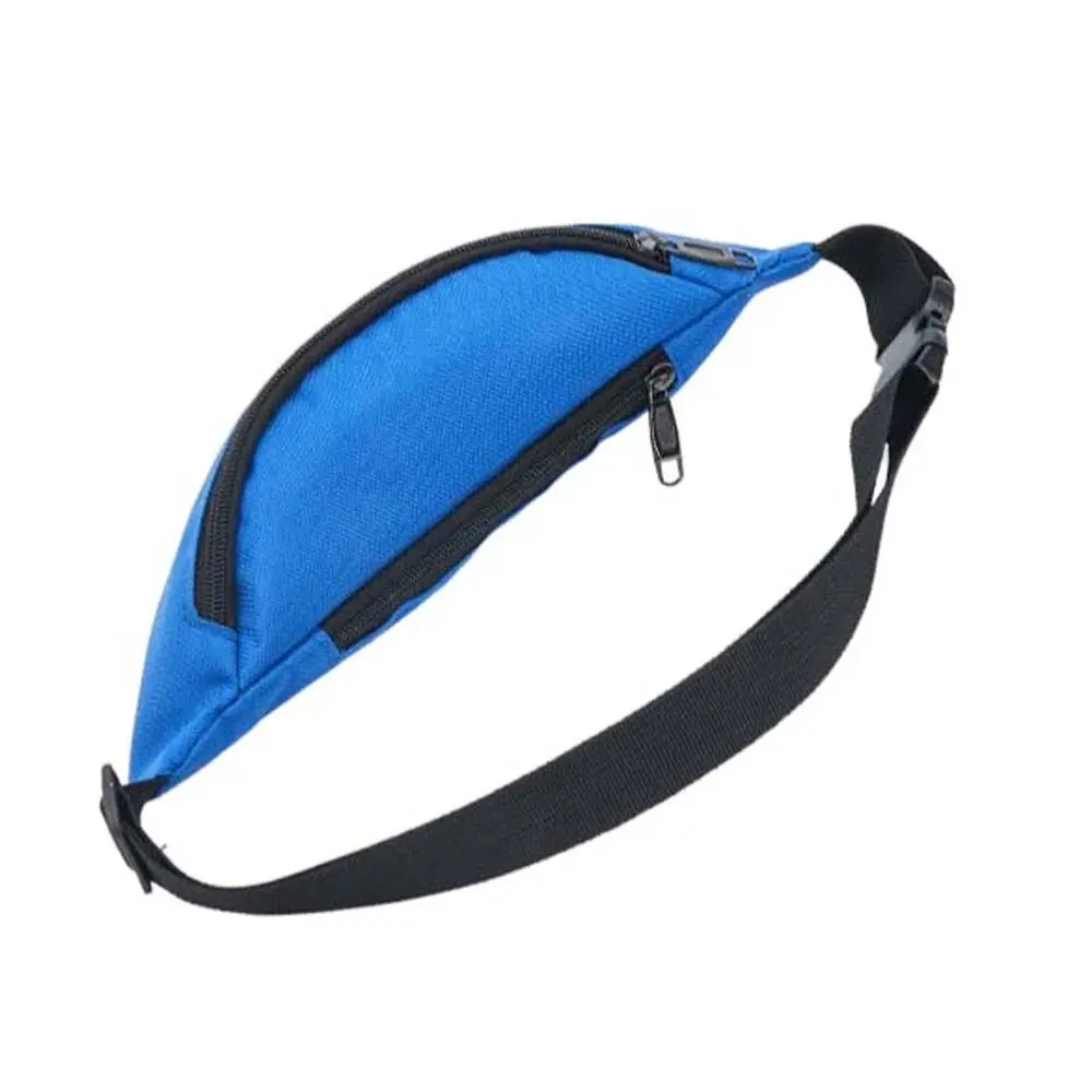 Waterproof Running Chest Bag Adjustable Oxford Solid Color Fitness Crossbody Bag Korean Style Nylon Sports Shoulder Bag Sports