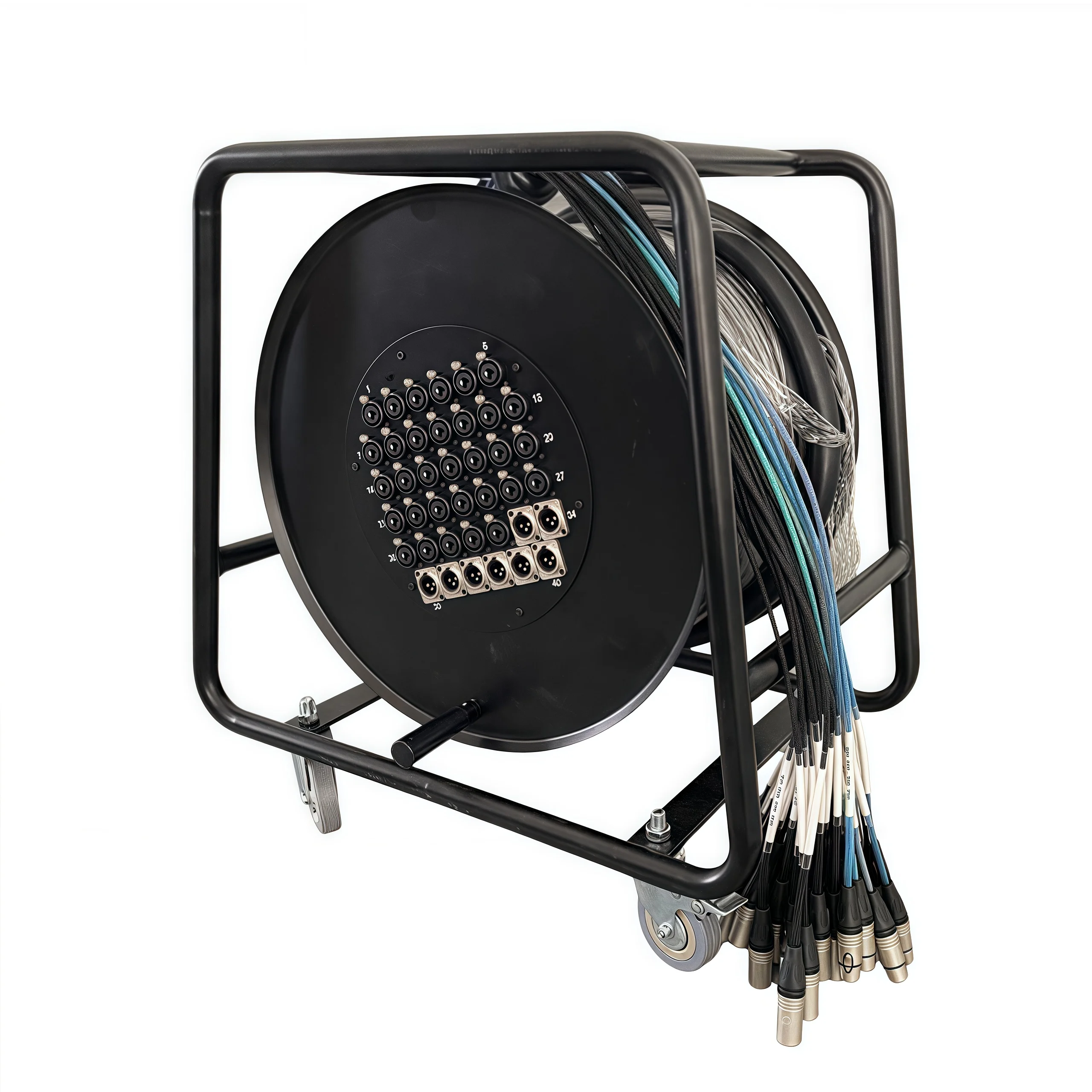 Portable Audio Snake Cable Reel 40 Channel Multicore XLR Audio Cable Reel Drum 30m 50m