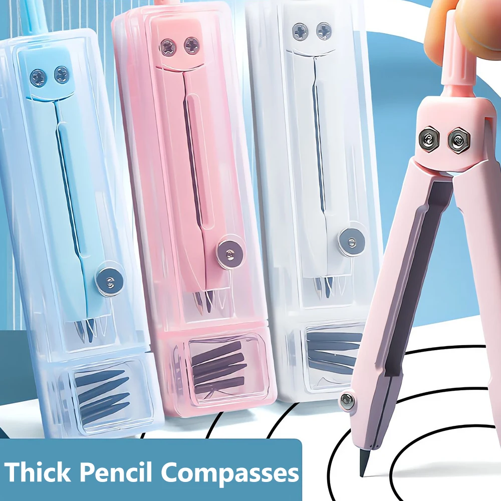 M&G Mini Compasses Set contains 2B Lead Core Student Exam Portable Compasses Drawing Compasses for Exams