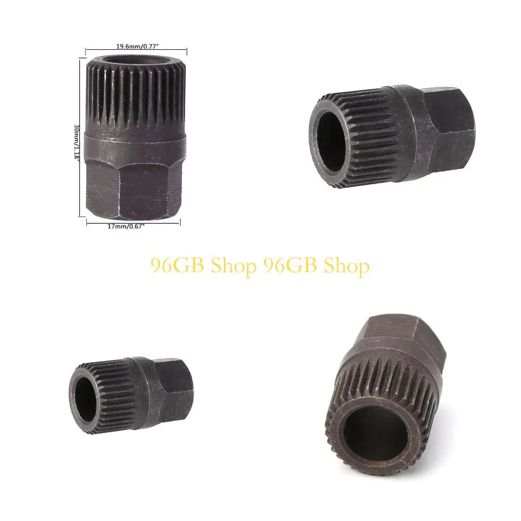 

96GB Spline Alternator Clutch Wheel Pulley Removal Tools Installations Socket