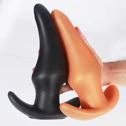 Bouchons anaux souples anti-chute portables, massage de la prostate, silicone liquide, énorme plug anal, entraînement anal, confortable à porter