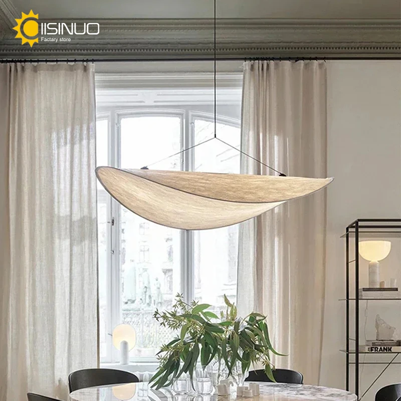 Nordic Tense Pendant Light Silk Handmade LED Hanging Lamp For Living Room Dining Island Hotel Parlor Restaurant Home Decoration