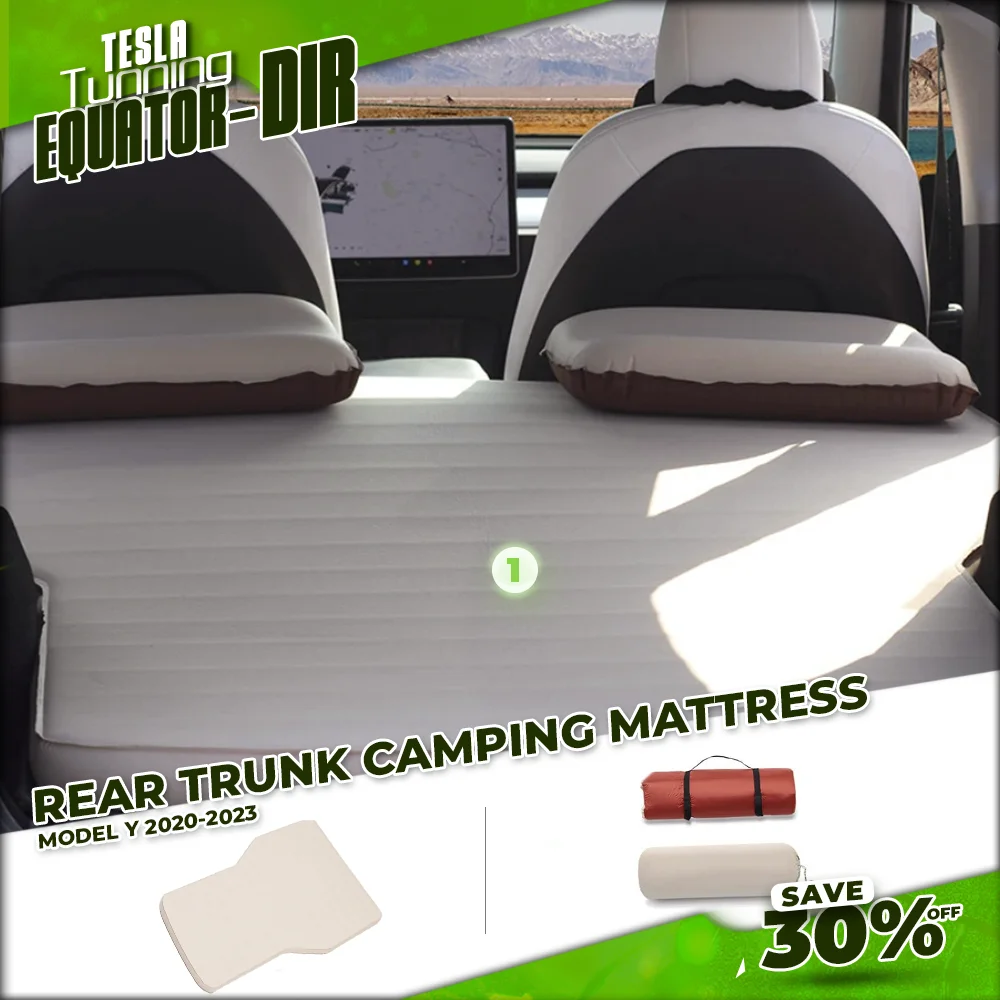 

For Tesla Model Y 2020- 2023 Car Camping Mattress Self-Inflating Air Bed Sleeping Bed Folding Outdoor Part For Car Traveling