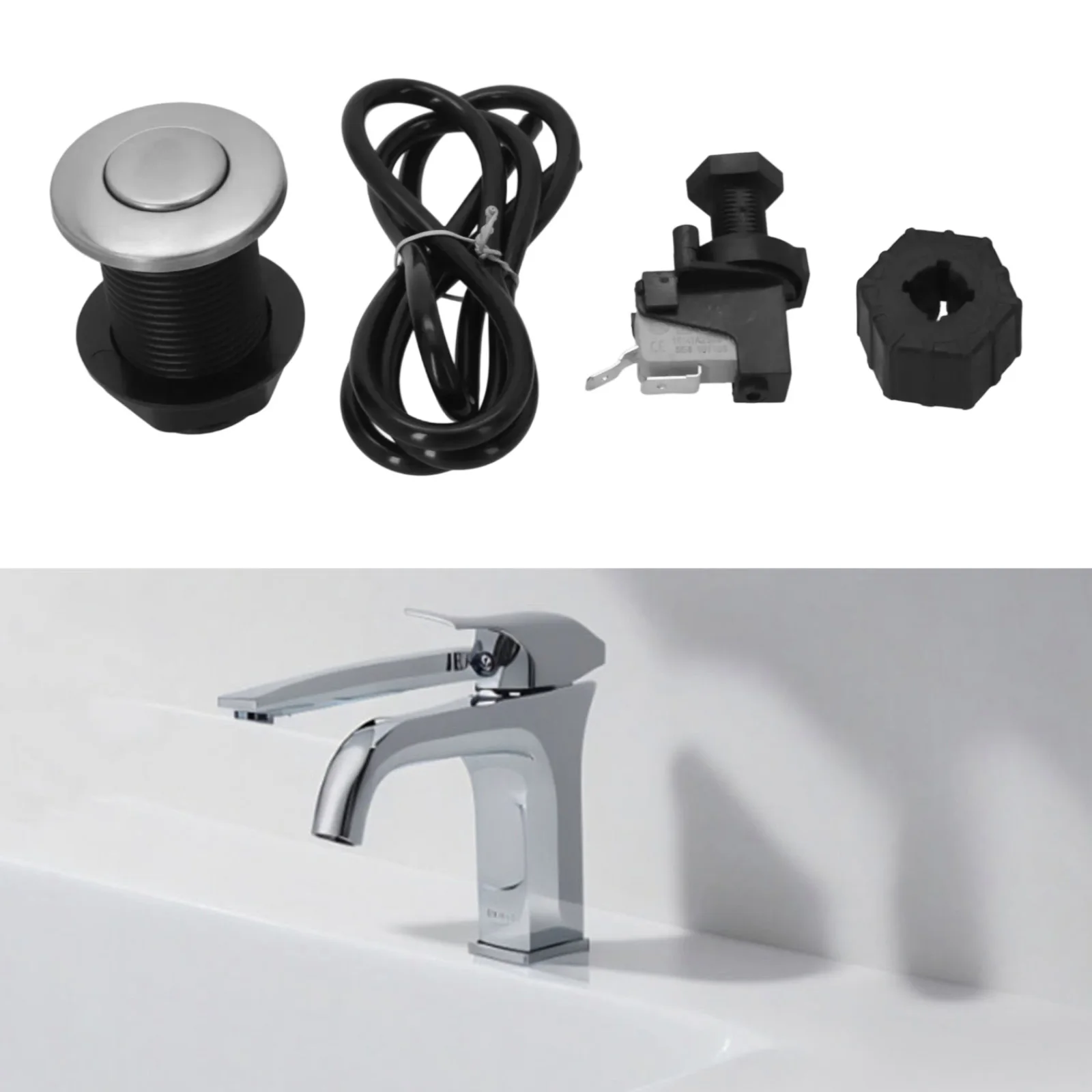 Garbage Disposal Switch Air Switch Kit For Safe Power Control Compatible With All Brands Easy To Install For Spas