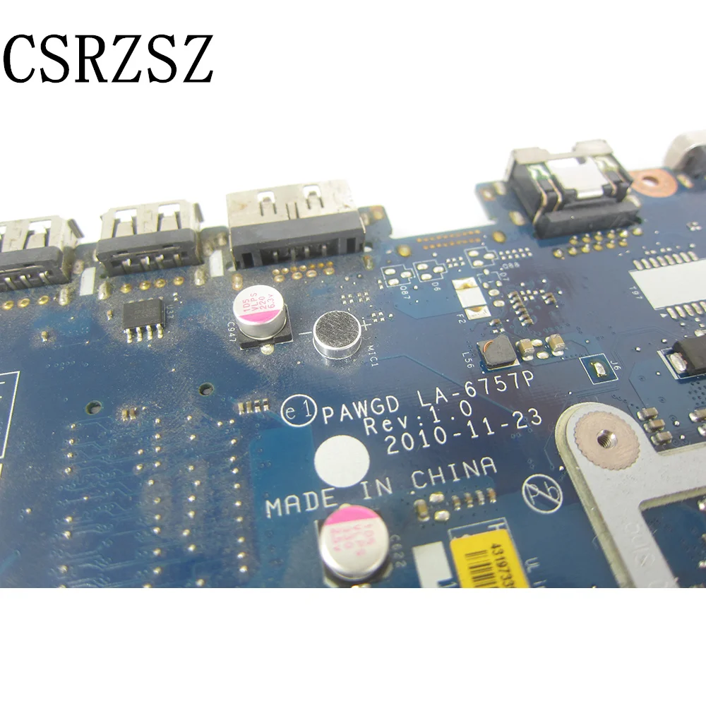 For Lenovo Ideapad  G575 Laptop motherboard  PAWGD  LA-6757P Test work perfect