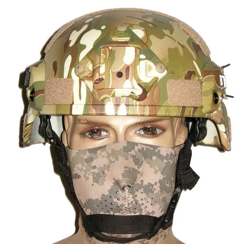 Tactical MICH 2000 Helmet Hunting GFRP Helmet With Guide Rail Covered Shooting Airsoft Head Protective Gear