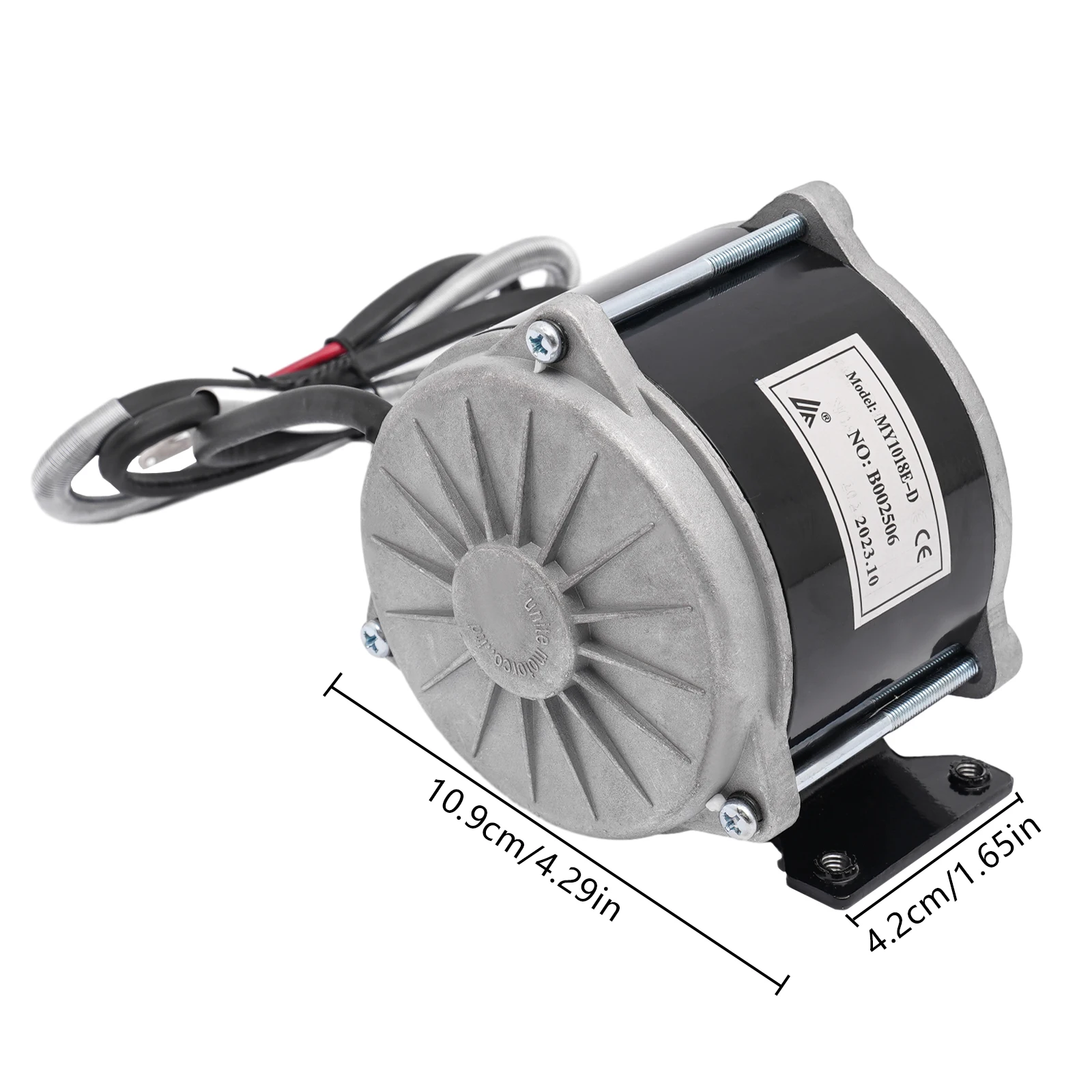 Electric Scooter Motor, 500W Brushed DC Motor, 1700rpm, High-Torque Performance, Flexible Rotation, High-Quality Iron, Copper,