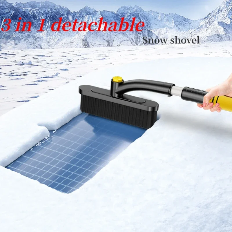 3 in 1 Clean Scraper Shovel Rubber Window Tint Squeegee Water Blade Wiper Glass Handy Car Wash Cleaner Tool Ice Breaker