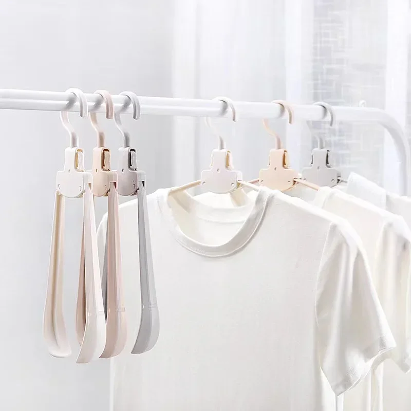 Drying Rack Travel Folding Hanger Multifunctional Storage Hanger Wide Shoulder Non slip and Non slip Hanger