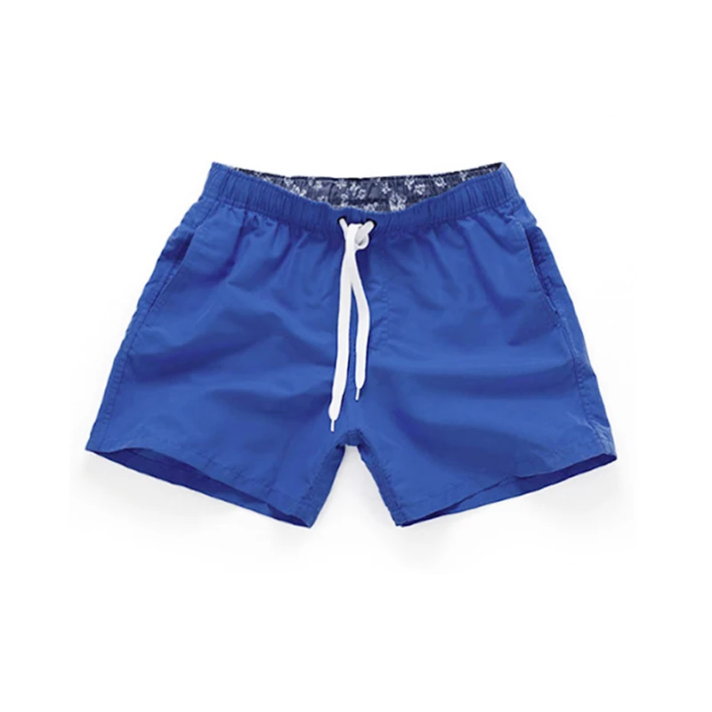 HENGSONG Summer New Man Briefs Mid Waist Beach Short Pants Straight Drawstring Surf Shorts Four Colors S-2XL Briefs Men