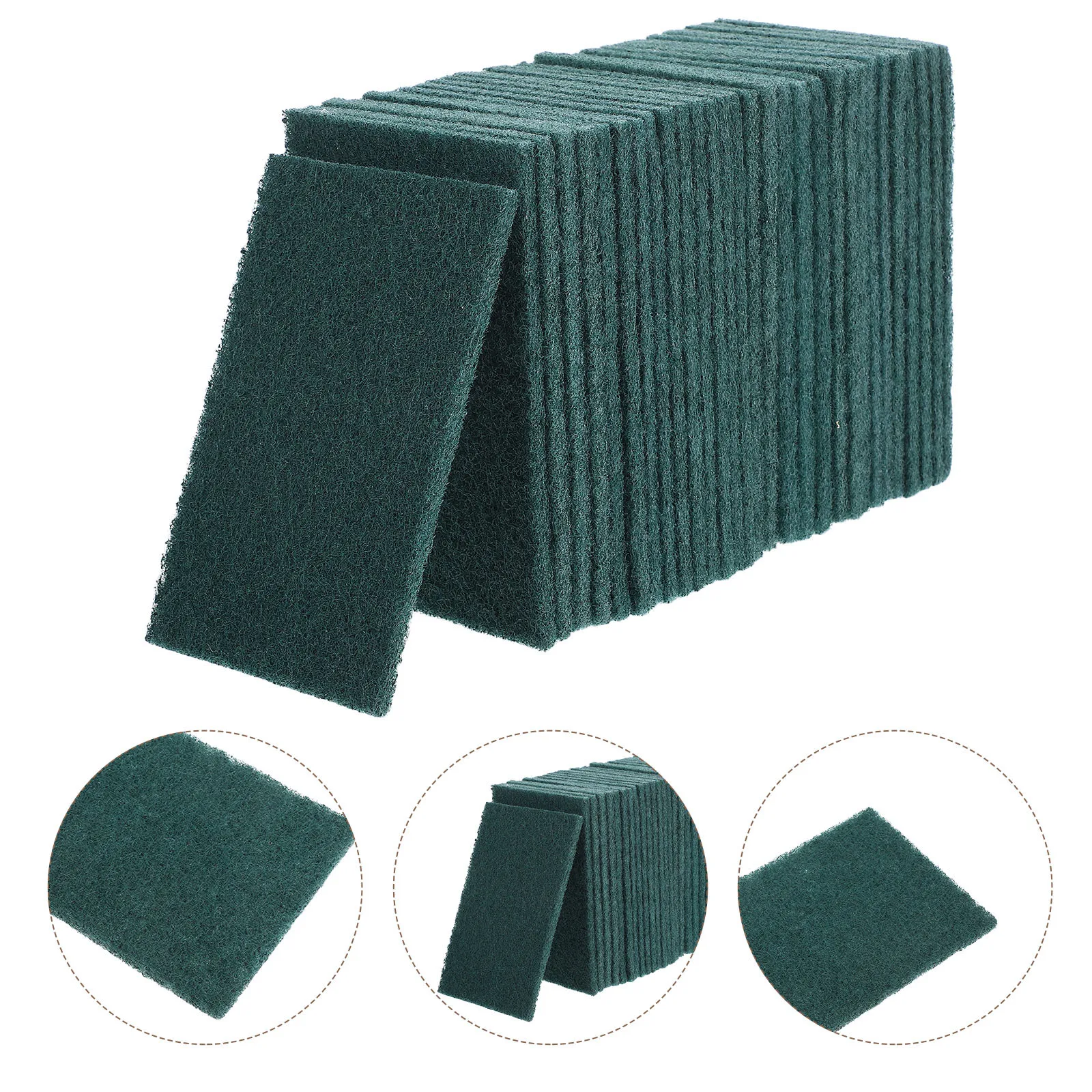

30Pcs Reusable Kitchen Cleaning Pads Non Scratch Dishwashing Scrubbers Multi Purpose Scouring Pads for Household Dishes Pots