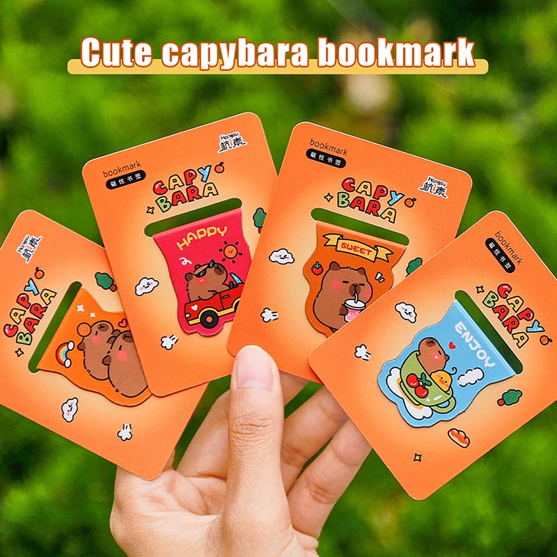 Marque-page magnétique mignon marsouin, pince à papier double face, fournitures scolaires et de bureau, 1 pièce