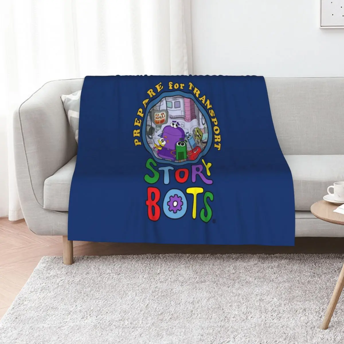 

Prepare for Transport with Story Bots! Throw Blanket Hairys Bed covers wednesday Softest Blankets