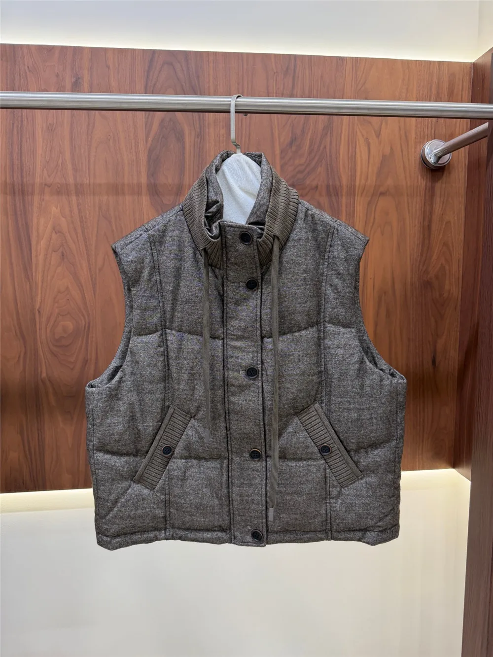 2026 New Autumn Winter  Cotton Vest Women Thick Warm Sleeveless Coat Outerwear Chic Stand-up Collar Cotton Padded Waistcoat