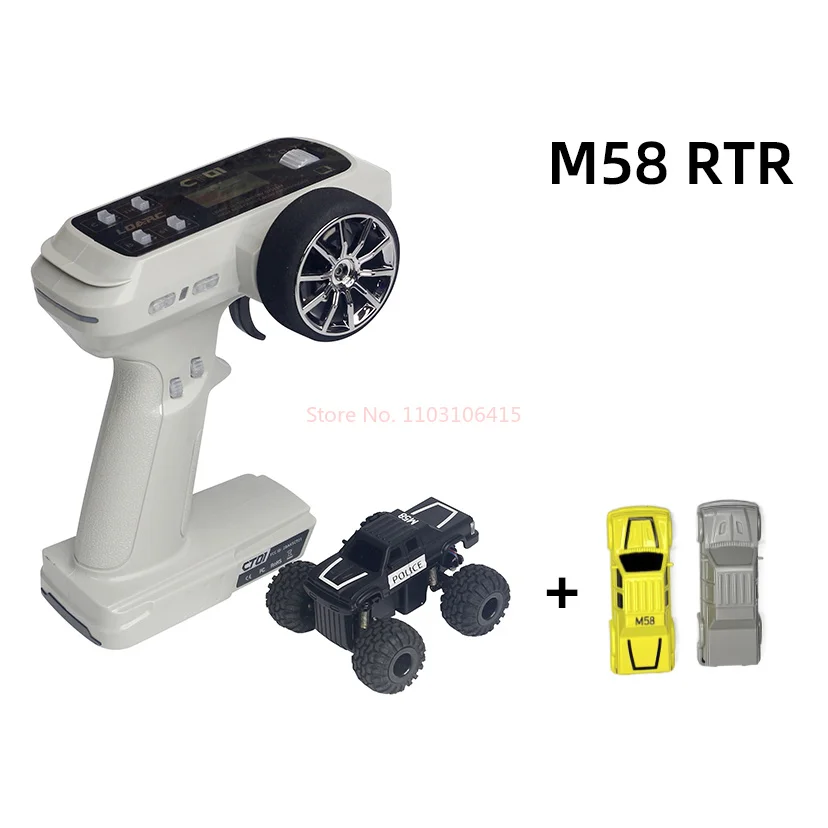 Ldarc Landian M58 1:58 8 Kanalen 3.7v Achterwielaandrijving Rc Afstandsbediening Mini Desktop Klimmen Auto Simulatie Racing speelgoed Model