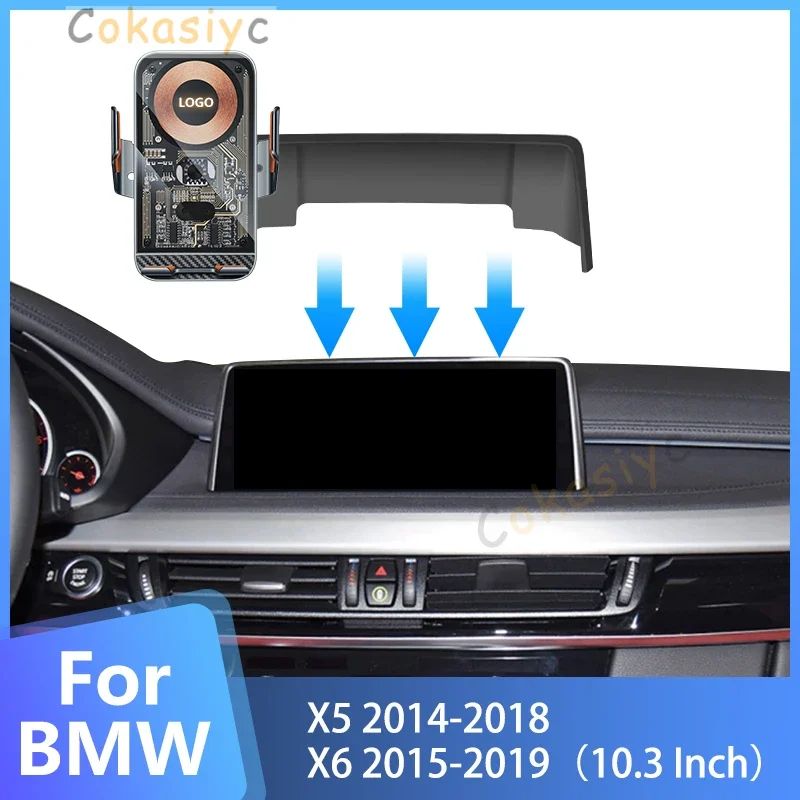 

Car Screen Phone Holder Brackets Fasteners For BMW Dedicated Stand Mount Fit for X5 F15 X6 F16 2014 2015 2016 20107 2018 2019
