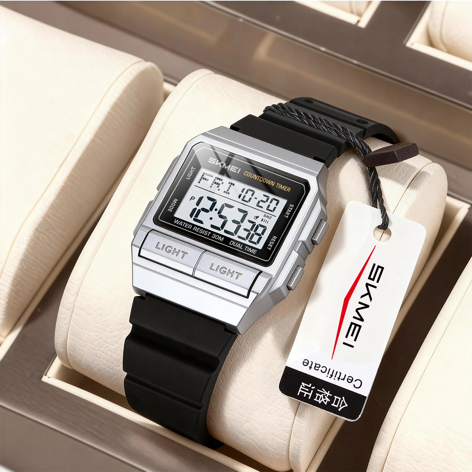 

SKMEI Multifunctional Sports Waterproof Digital Electronics Watch For Men Women Fashion Simple EL Light Wristwatch Reloj Hombre