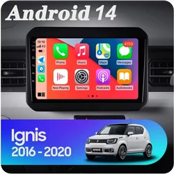 Android 14 For Suzuki Ignis 2016 2017 2018 2019 2020 Car Radio Stereo Receiver IPS Multimedia Video Screen 2Din 2 Din Auto DVD
