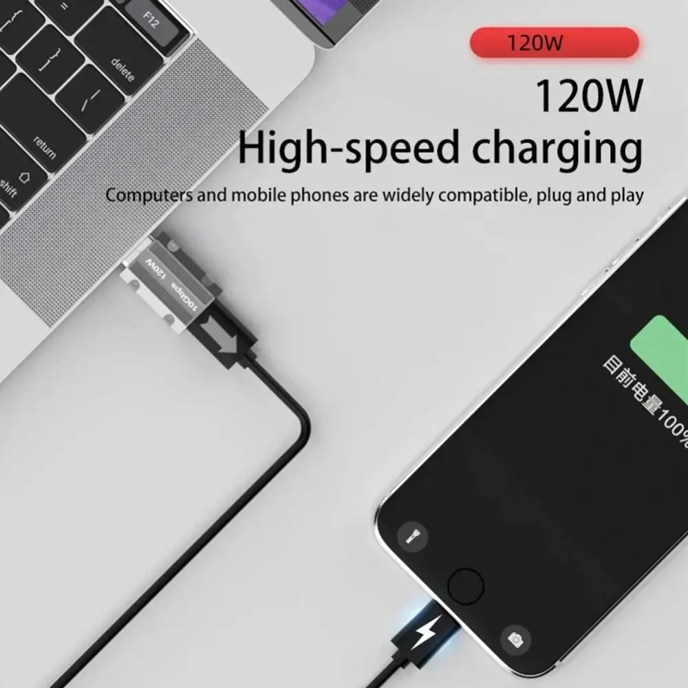 Zinc Alloy USB A to Type C Adapter USB3.0 Speed OTG Function Support OTG Adapter Mechanical Style Charging Adaptor