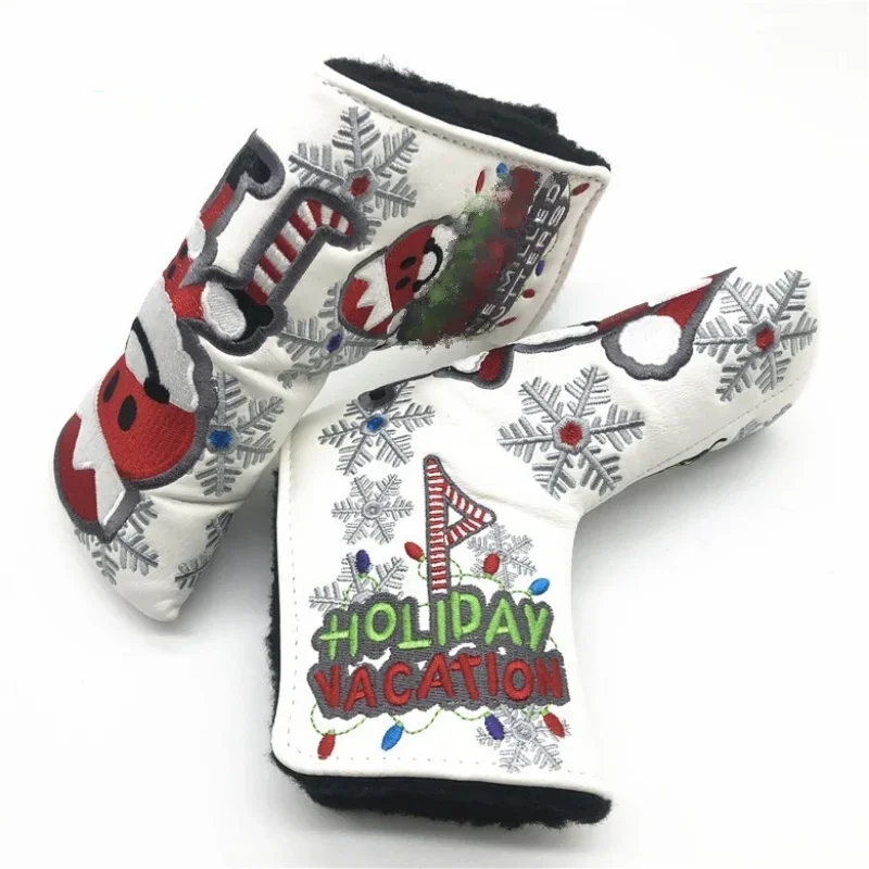 

Outdoor golf training, Holiday Vacation Large Santa Blade Golf putter Headcover