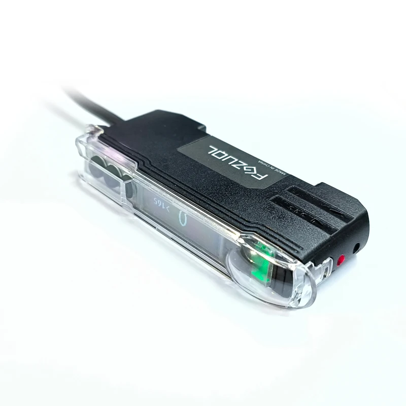 FX-R2N Optical Fiber Amplifier Sensor Photoelectric Switch Optic Transparent NO NC Adjustable High Sensitivity 12-24VDC