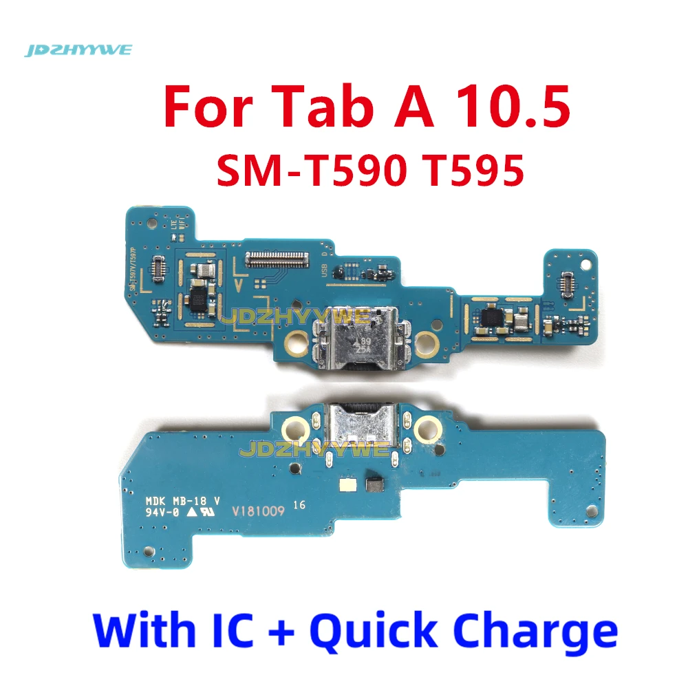 USB Charging Port Connector Board For Samsung Galaxy Tab A 10.5 SM-T590 T595 Connector De Carga Dock Flex