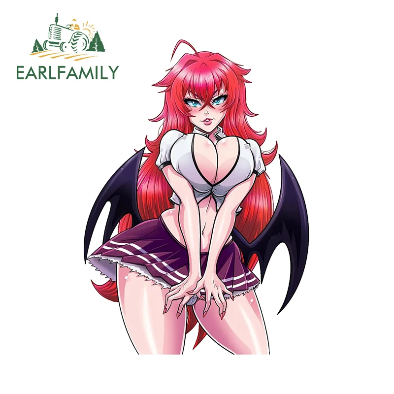 

EARLFAMILY Rias Gremory NSFW Car Stickers Ruin Princess Breasts Hentai Ahegao JDM Amusing Accessories Sunscreen ATV Decals