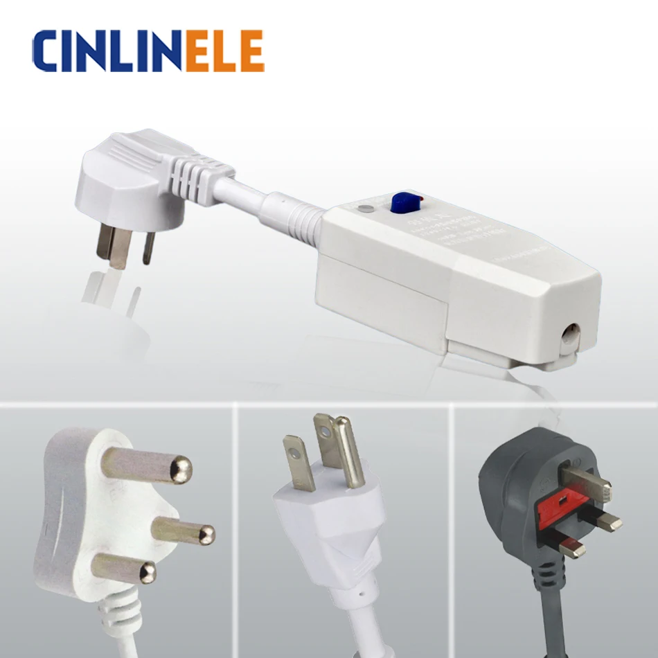 سدادة الأجهزة المنزلية ، سدادة حماية من التسرب الأرضي ، سخانات مياه تكييف الهواء ، شتوية-V ، LBC 10A ، 16A ، أوربية #1