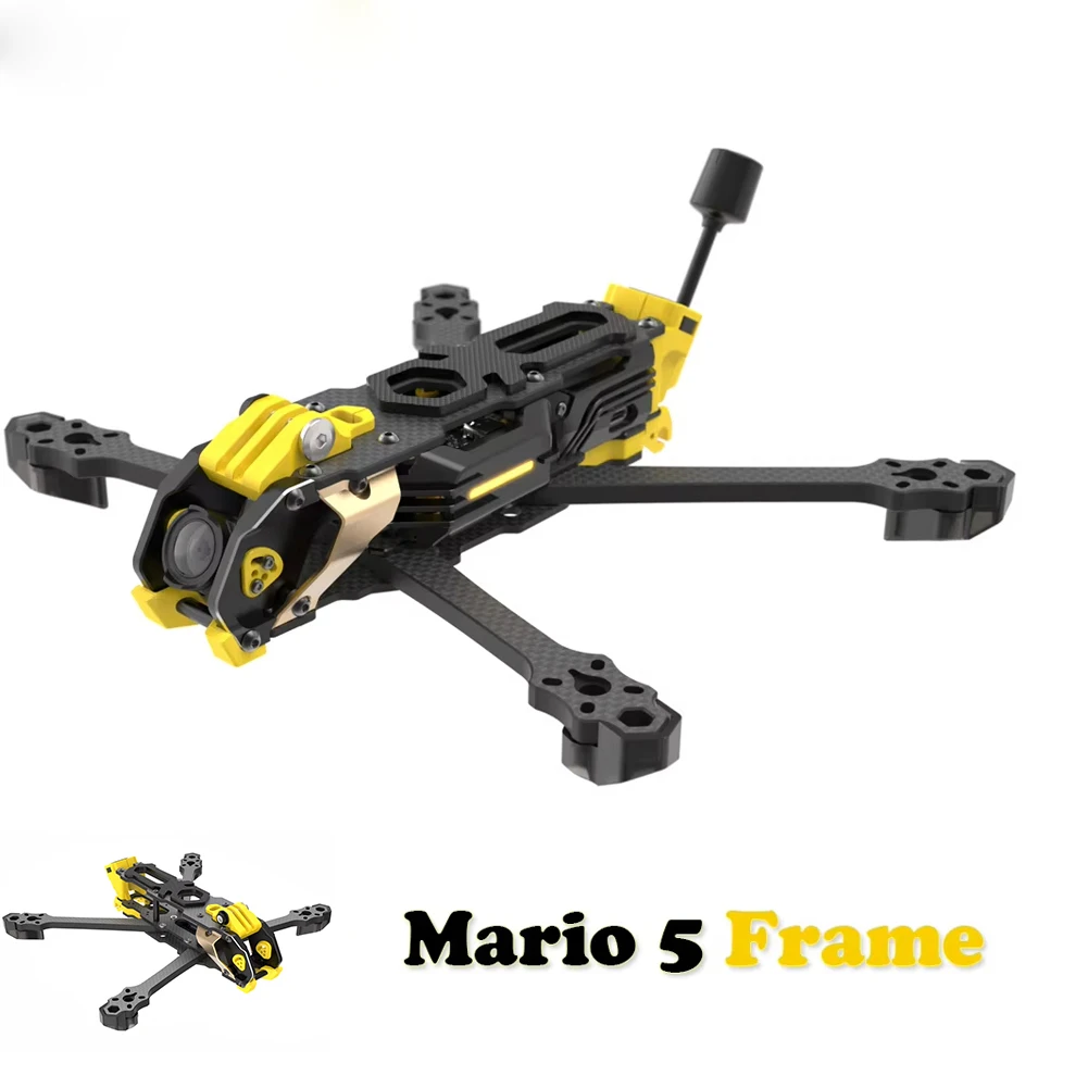

Рама SpeedyBee Mario 5, 5 дюймов, из углеродного волокна DC/XH, для FPV-дронов для фристайла и гонок, совместима с DJI O3/O4 PRO