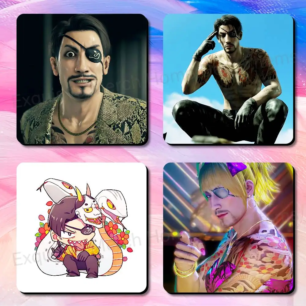 Y-Yakuzas Game Goro Majima Fridge Freezer Refrigerator Magnets Metal Cabinet Dimensions 75x75mm Magnetic Sticker Cover Home