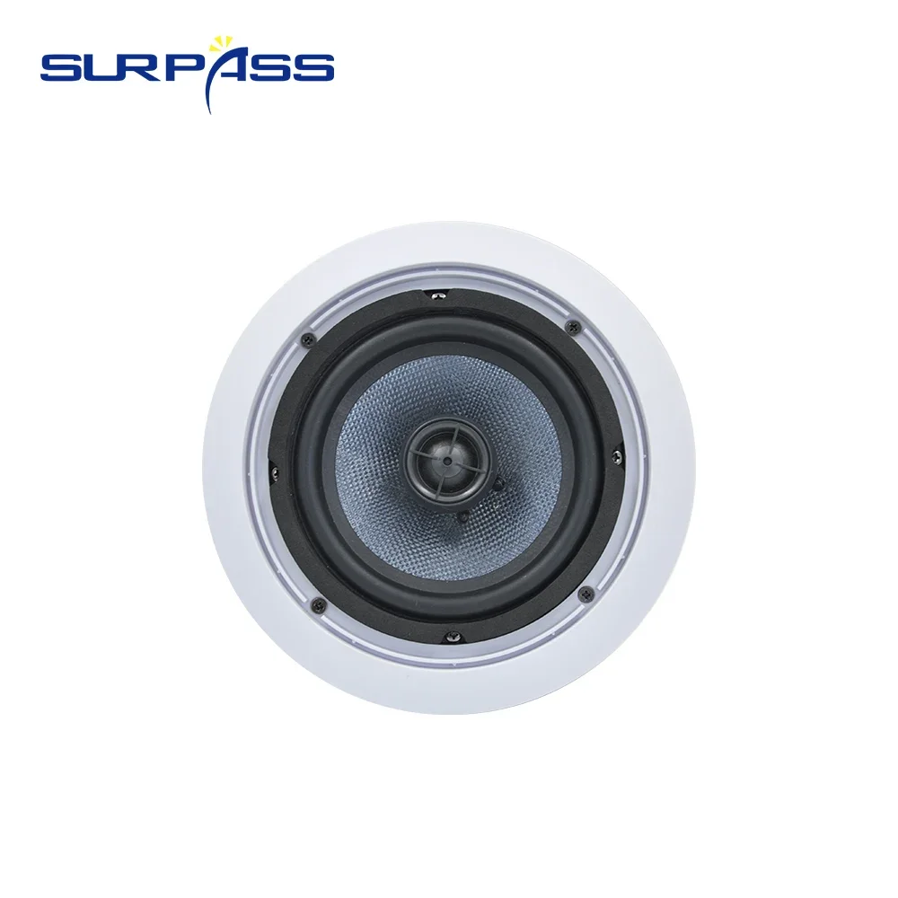 6.5inch 40W Ceiling Speaker Coaxial Passive Speaker Broadcast Loudspeaker Background Music Sound System for Hotel Subway Station