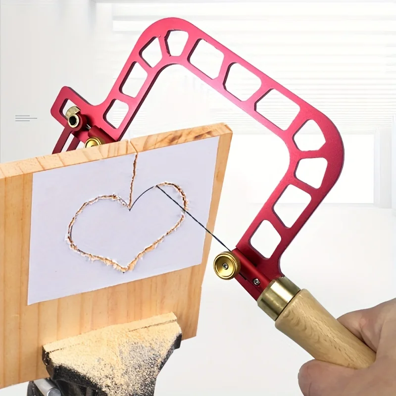 

Multifunctional Handmade Wire Saw Flower Saw Hand Pulled Saw Curve Saw DIY Woodworking Tool Wire Saw Wire Pull Jig