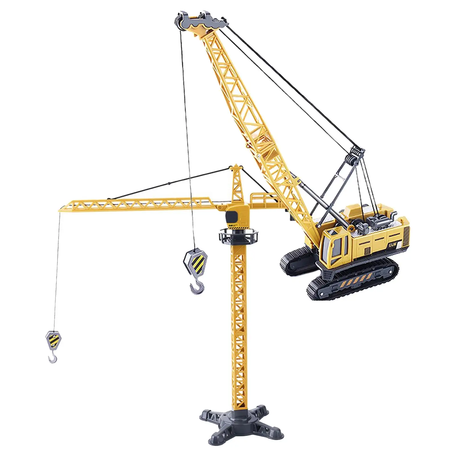 

2pcs Construction Trucks Building Vehicles Toys Forklift Digger 1:55 Scale