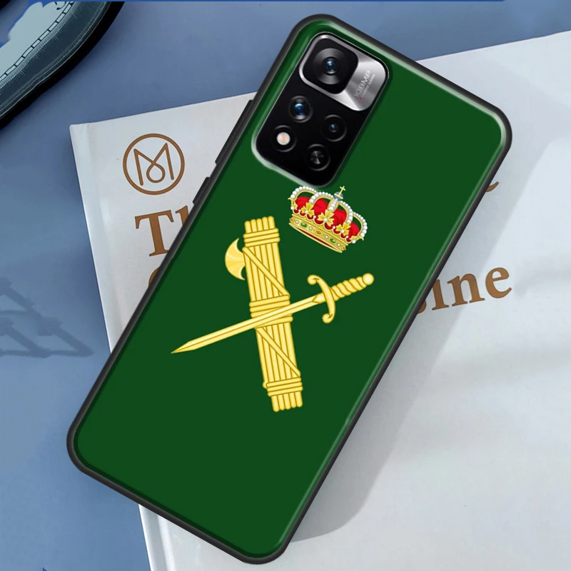 Чехол с испанским флагом Гражданской гвардии для Xiaomi Redmi Note 13 12 11 9 10 14 Pro 9S 10S 11S 12S Redmi 14C 10C 12C 13C Cover