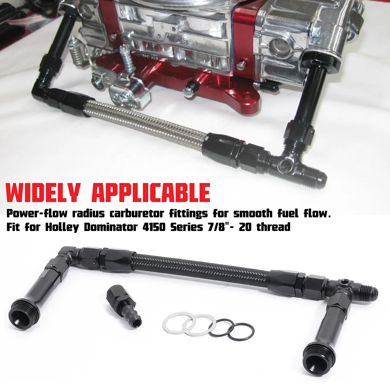 AN8 مضخة مزدوجة لخط وقود الكربوهيدرات المزدوج المضفر لمكربن هولي 4150