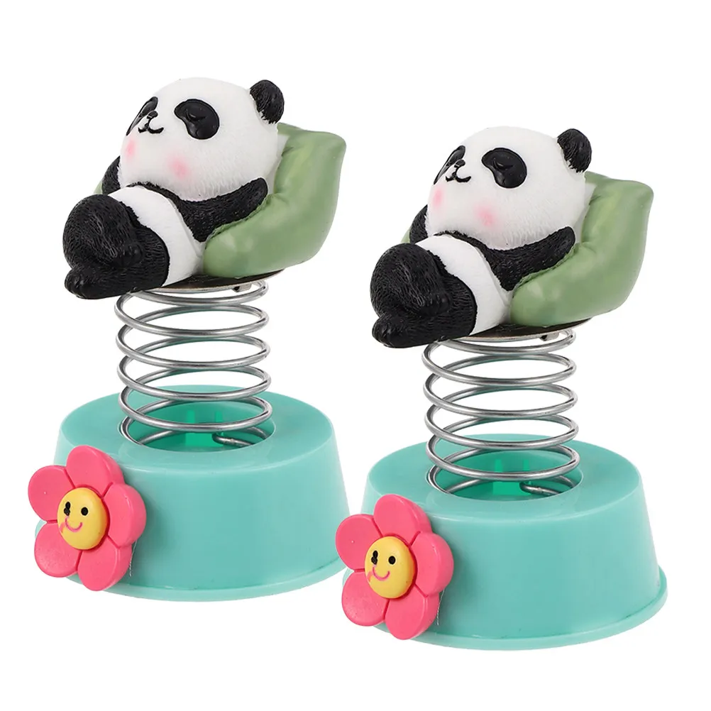 

2 шт. Милые плюшевые панды-башкотрясы для приборной панели автомобиля, забавные аксессуары для интерьера, украшения для приборной панели в виде панды