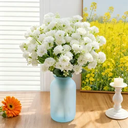 5 forks 15 heads Artificial Flowers small carnation wedding arch decor Valentine Garland accessories Home RoomFloral Arrangement