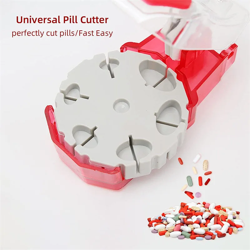 1 Pcs Portable Medicine Pill Cutter Portable Drug Tablet Splitter Divider Box