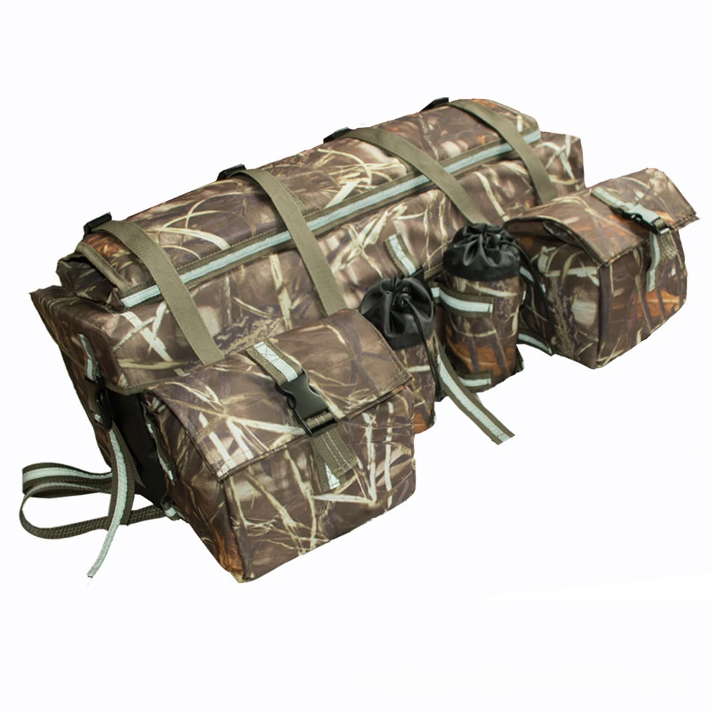 ATV UTV Bags Storage 600D Waterproof Oxford Multi-compartment Fit for All Purpose Rear Seat Bag