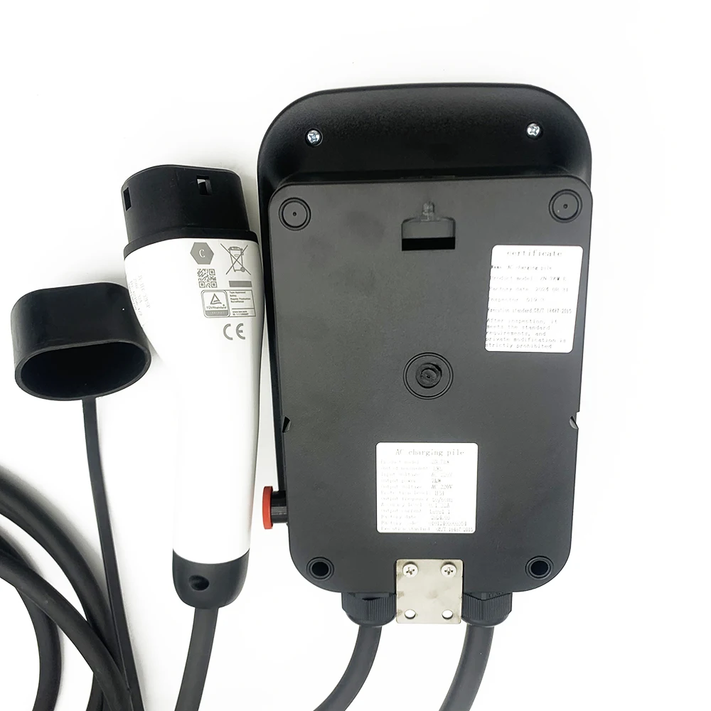 7kw European standard plug 4.5 wire RFID card with display