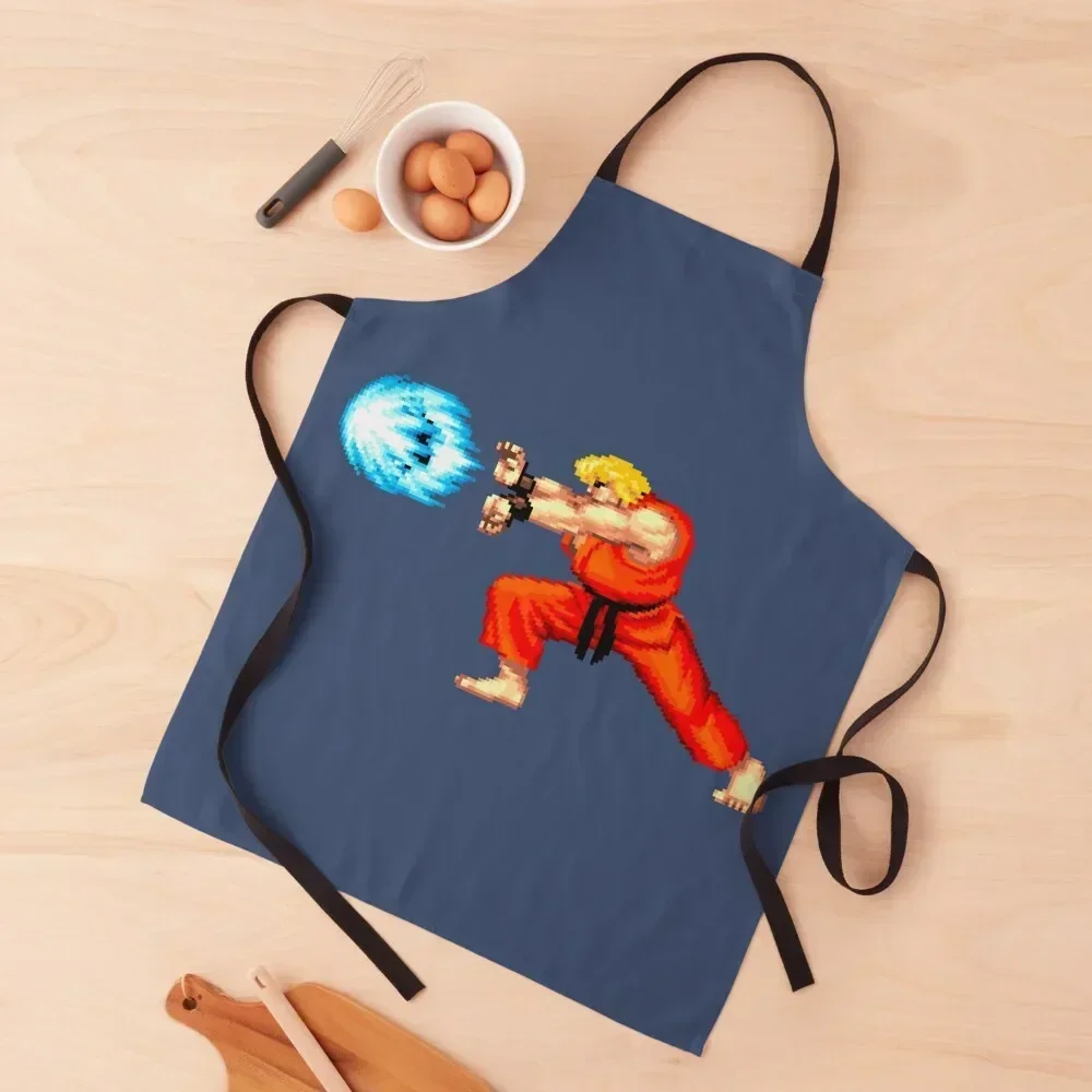 KEN FIREBALL ATTACK Apron Home Utensils Teacher Apron