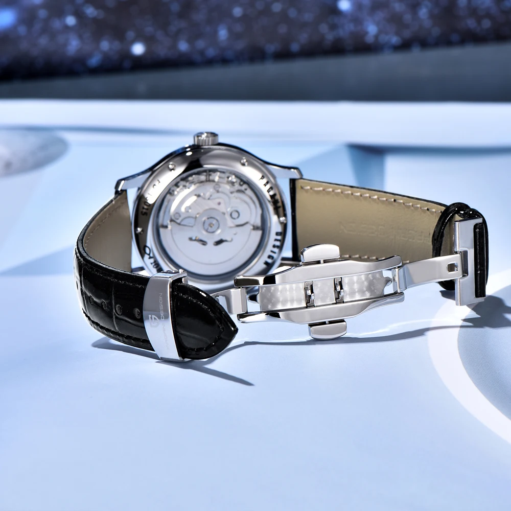 PAGANI DESIGN 2024 New Starry sky Mechanical Watches Tourbillon Automatic Watch For Men NH39A Movt Leather 100M Waterproof Watch